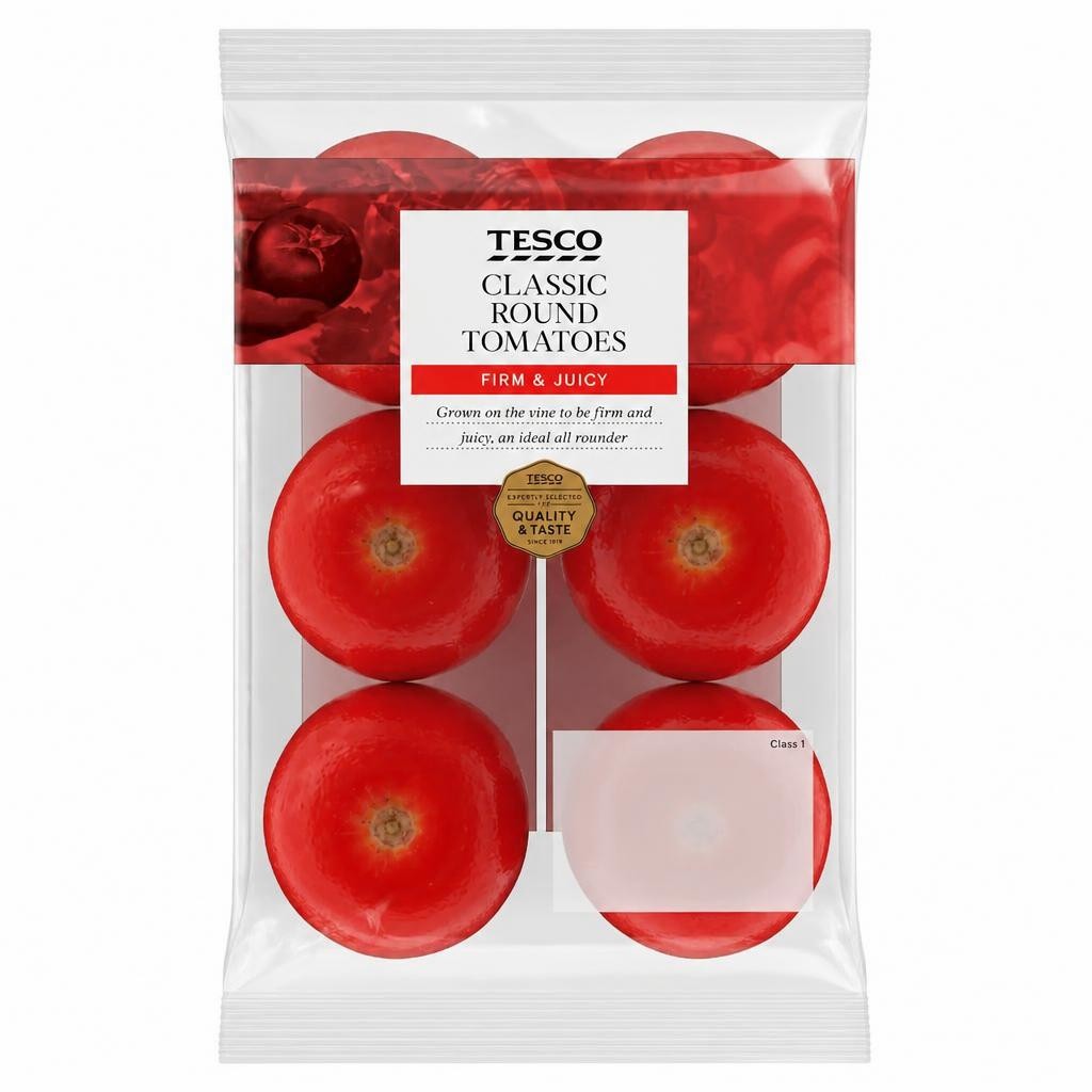 Tesco Classic Round Tomatoes 6 Pack