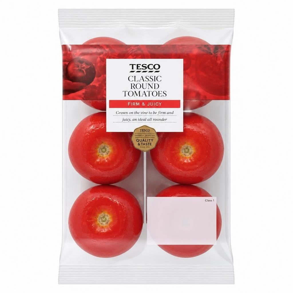 Tesco Classic Round Tomatoes 6 Pack