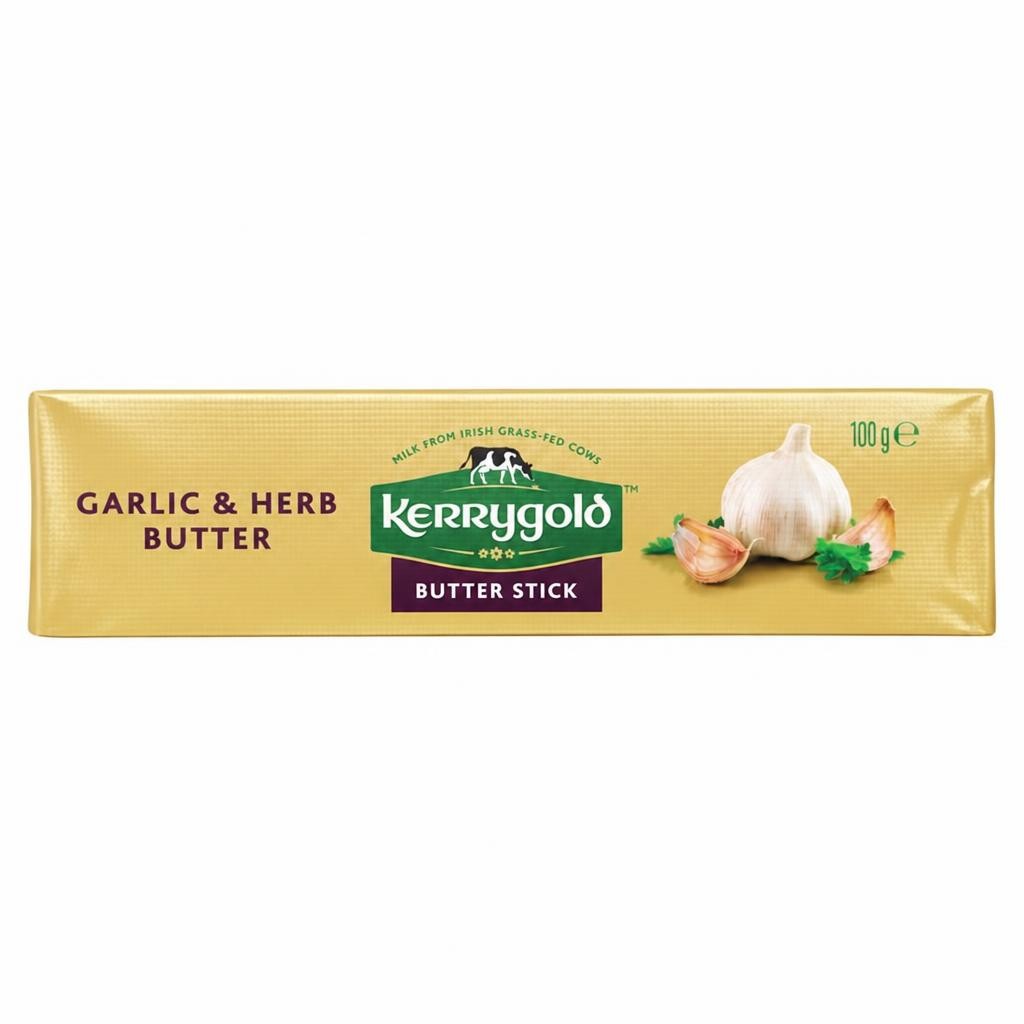 Kerrygold Garlic and Herb Butter Stick 100g