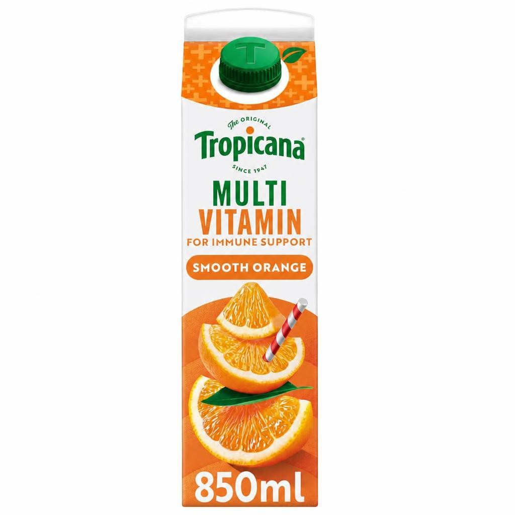 Tropicana Multivitamin Boost Smooth Orange Juice 850ml