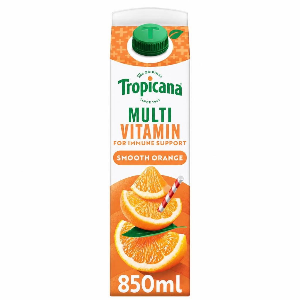 Tropicana Multivitamin Boost Smooth Orange Juice 850ml