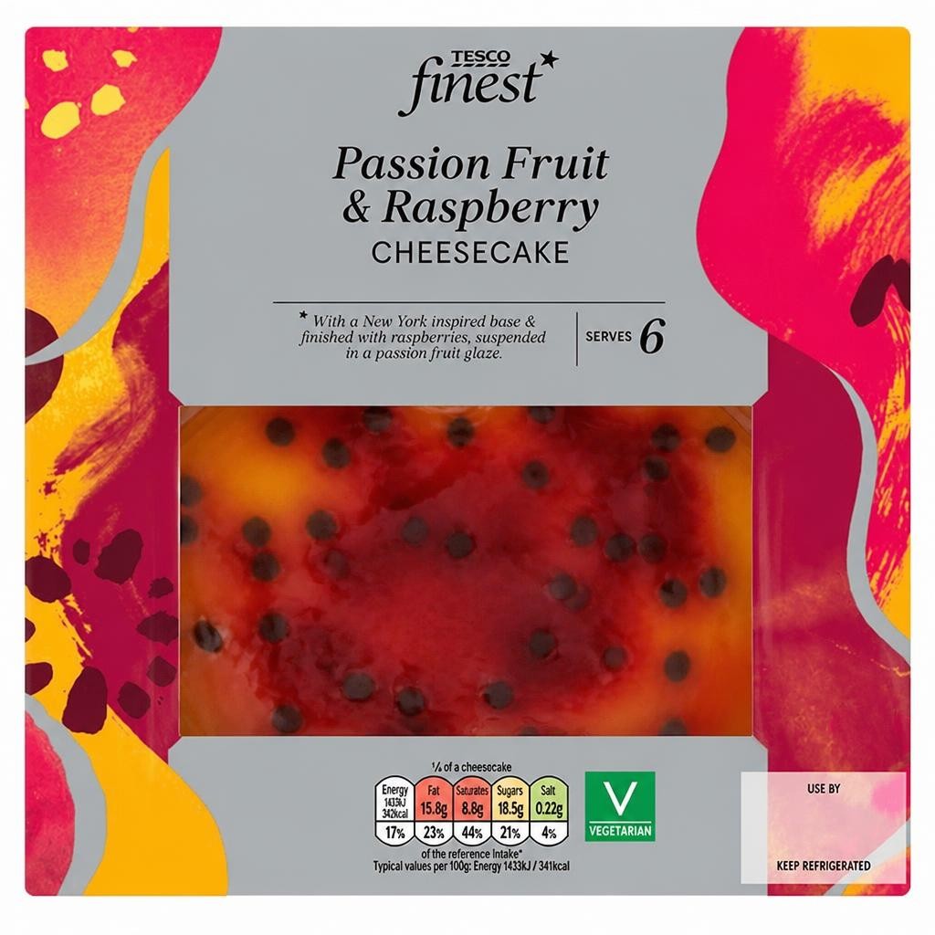 Tesco Finest Passionfruit & Raspberry Cheesecake 500g