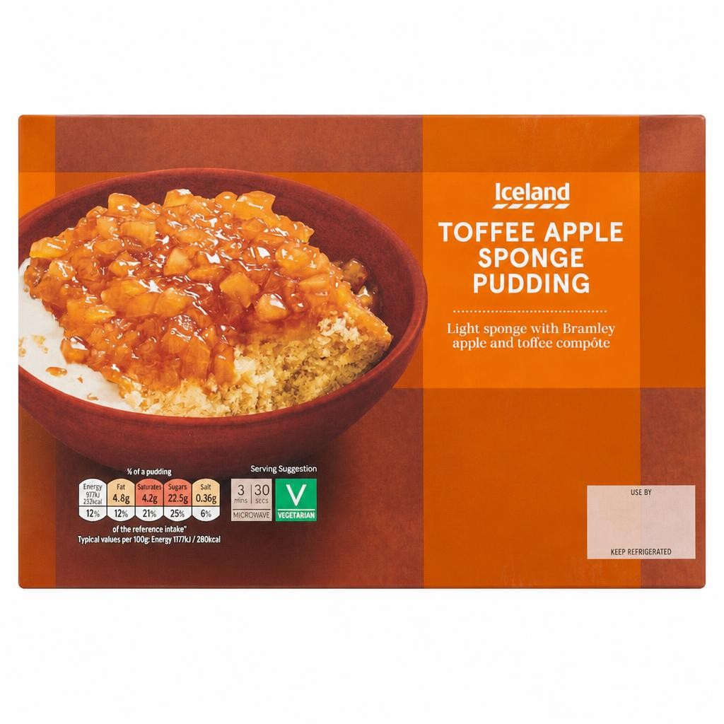 Tesco Toffee Apple Sponge Pudding 330g