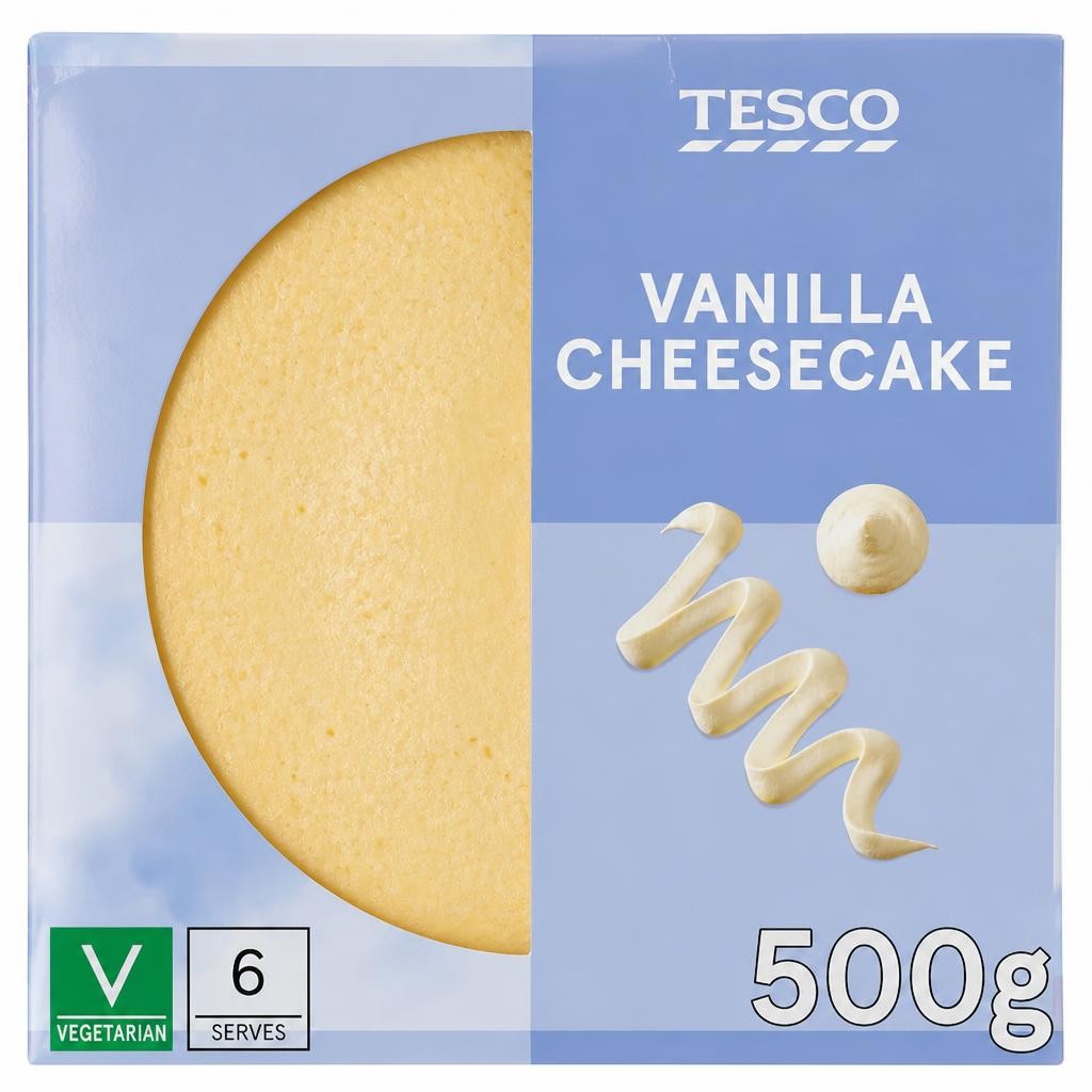 Tesco Vanilla Cheesecake 500g