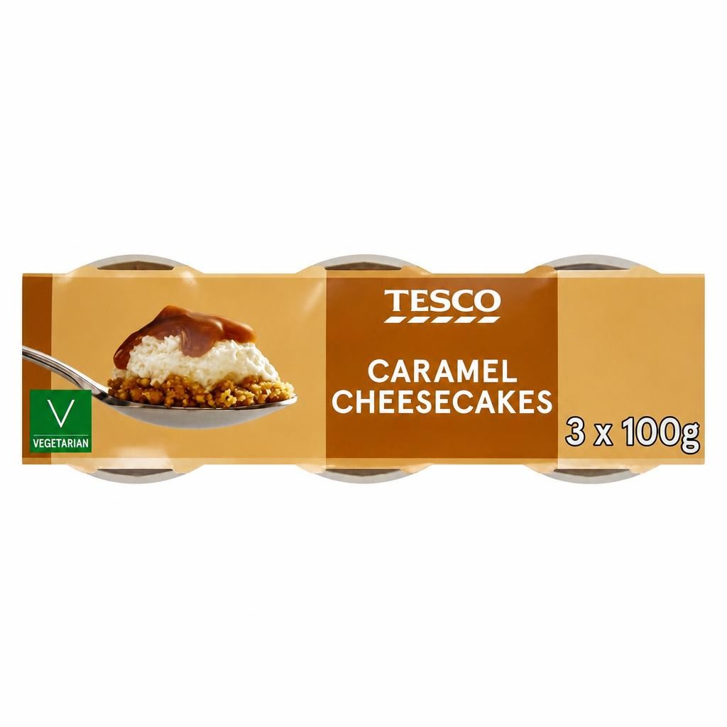 Tesco Caramel Cheesecake 3 x 100g