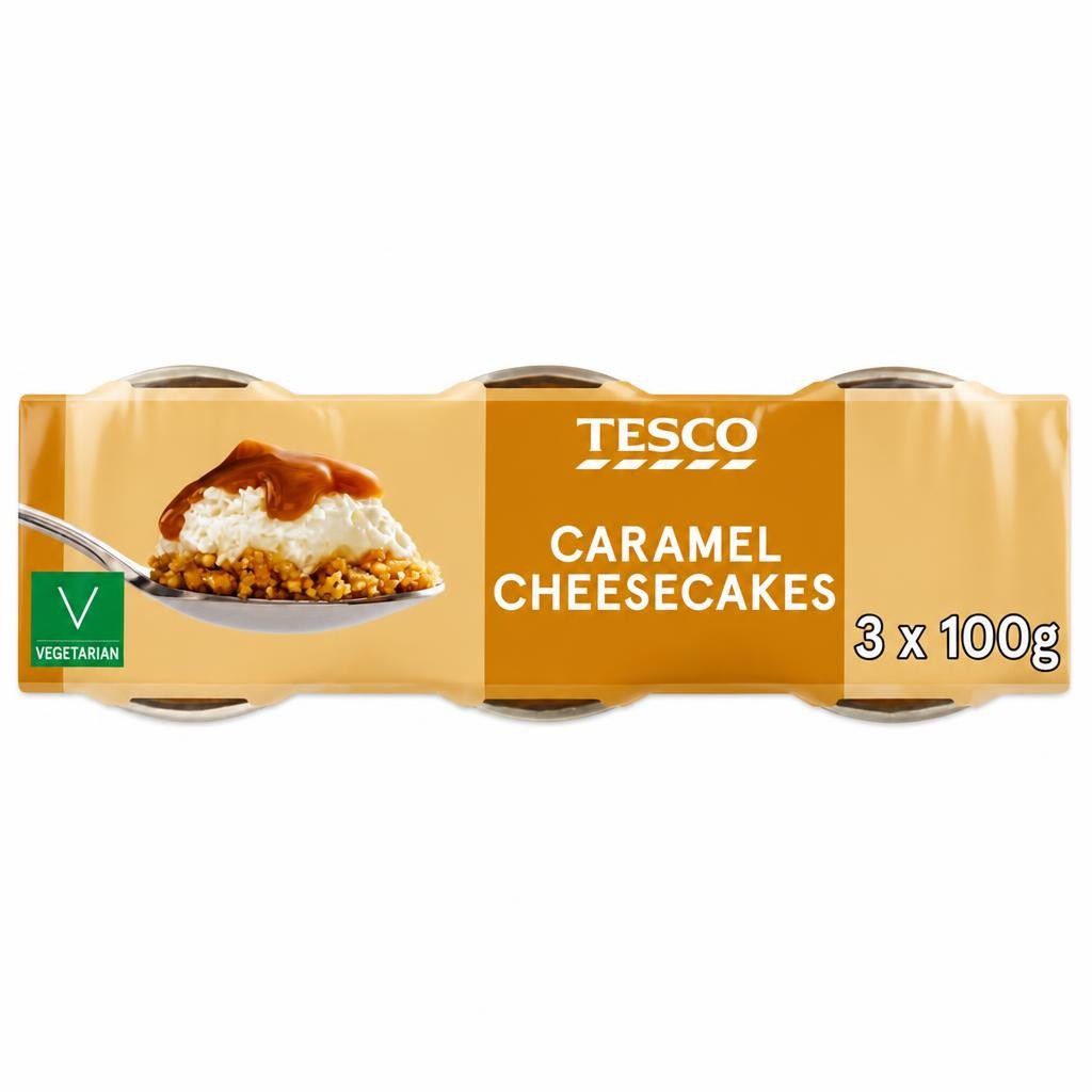Tesco Caramel Cheesecake 3 x 100g