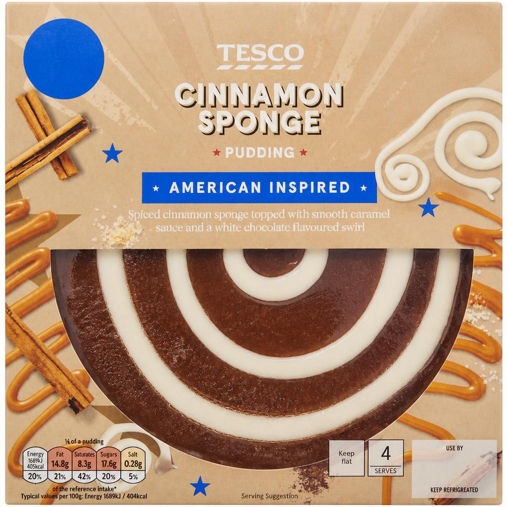 Tesco Cinnamon Sponge Pudding 270g