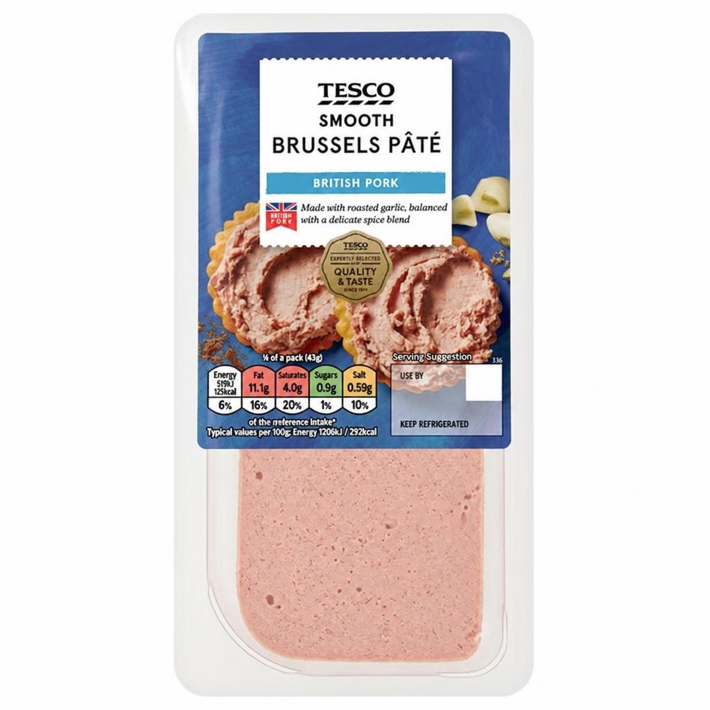 Tesco Smooth Brussels Pate 170g