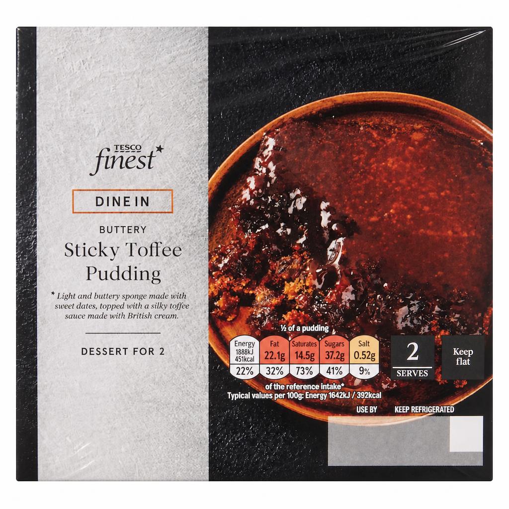 Tesco Finest Sticky Toffee Pudding Meal Deal 230g