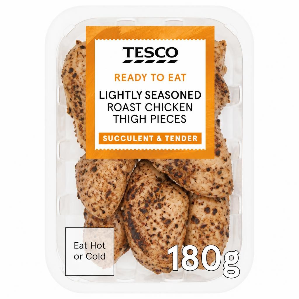 Tesco Lightly Seasoned Roast Chicken Thigh Pieces 180g