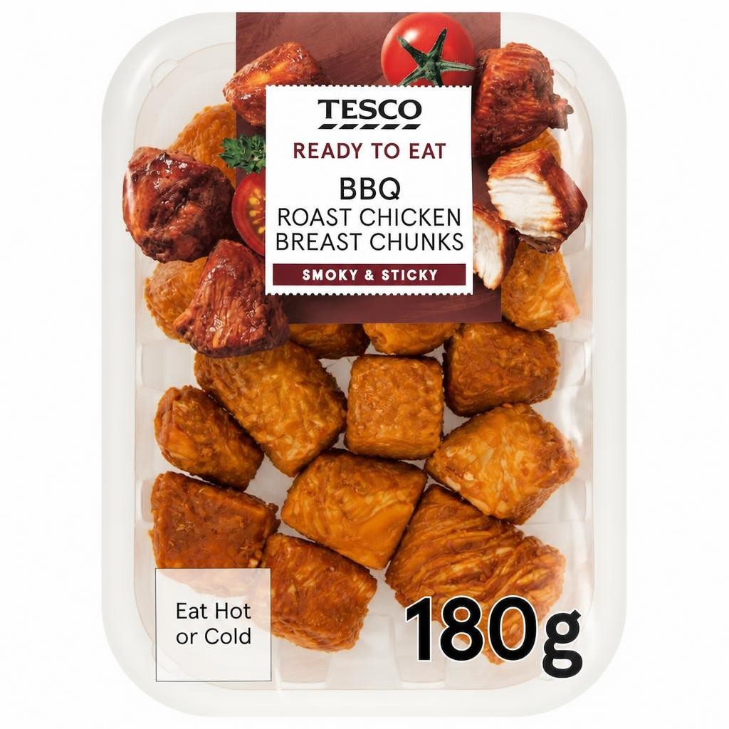 Tesco BBQ Roast Chicken Breast Chunks 180g
