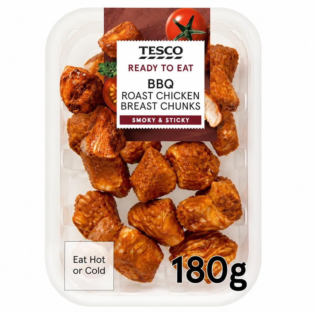 Tesco BBQ Roast Chicken Breast Chunks 180g