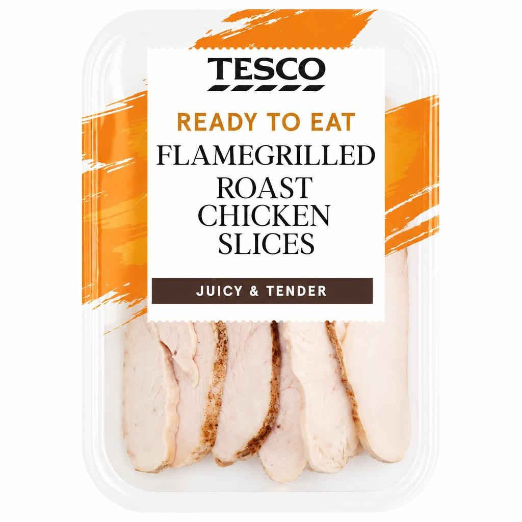 Tesco Flamegrilled Roast Chicken Slices 160g