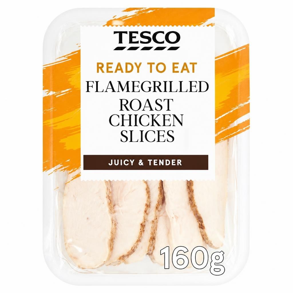 Tesco Flamegrilled Roast Chicken Slices 160g
