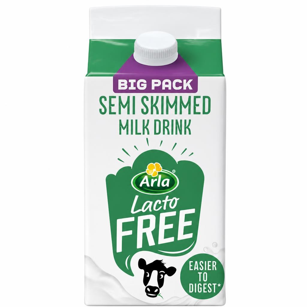 Arla LactoFREE Semi Skimmed Milk Drink 2L