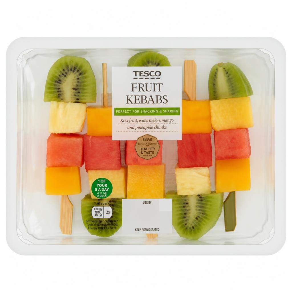 Tesco Fruit Kebabs 290G