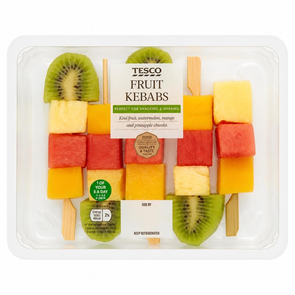 Tesco Fruit Kebabs 290G