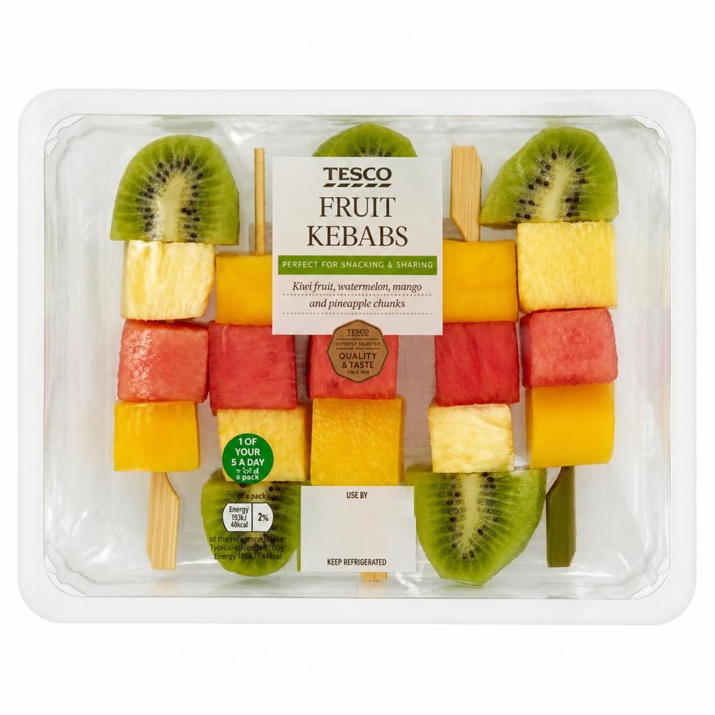 Tesco Fruit Kebabs 290G