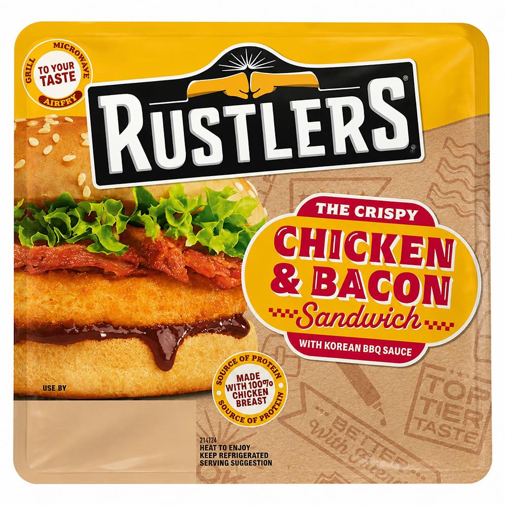 Rustlers Chicken and Bacon Burger 145g