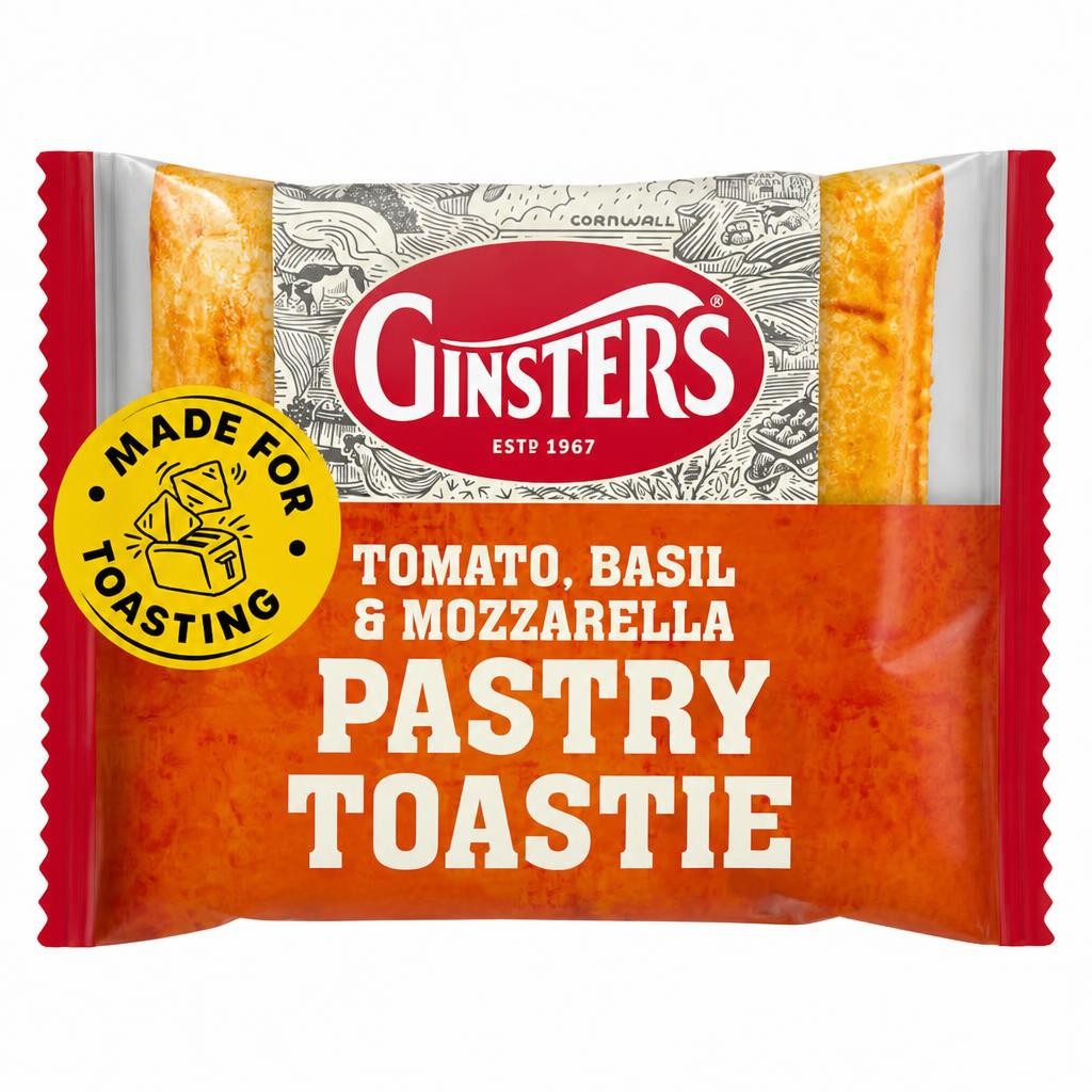 Ginsters Tomato Basil Mozzarella Pastry Toastie 130g