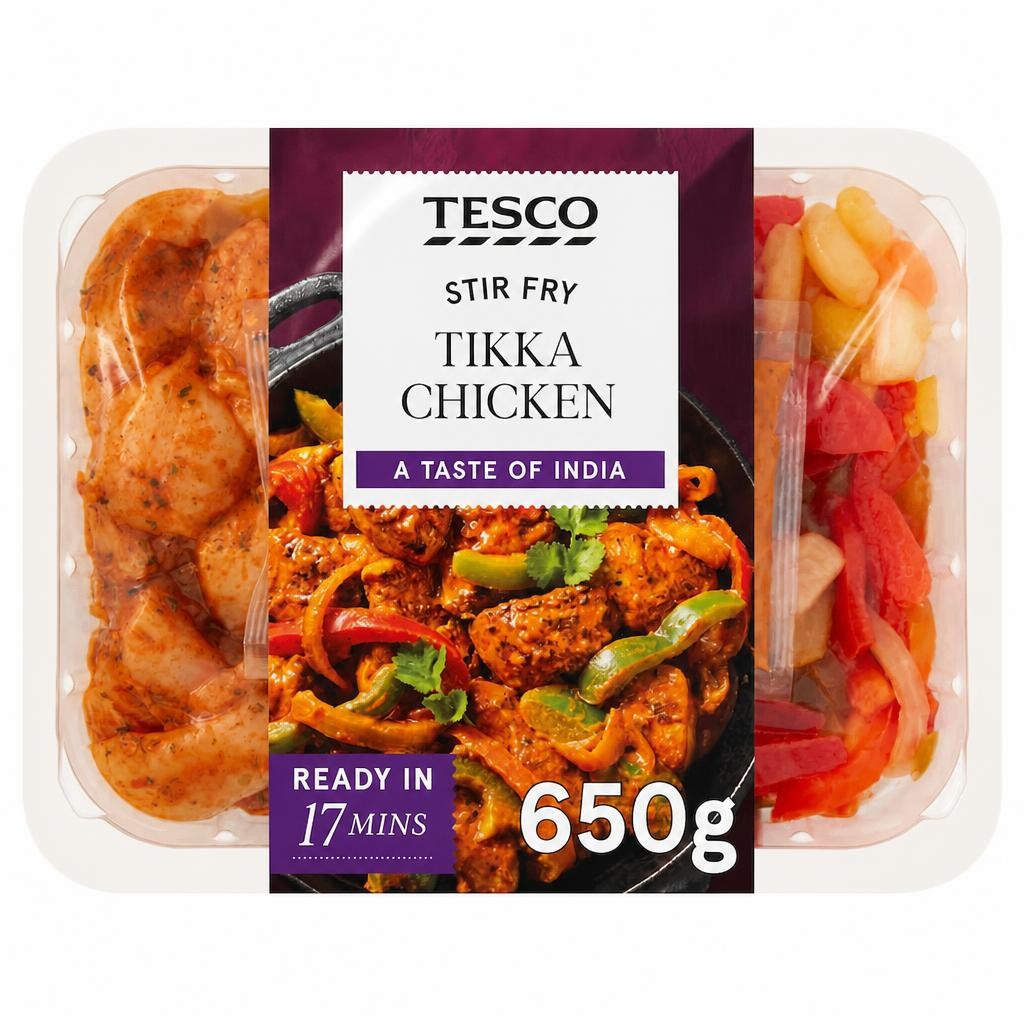 Tesco Stir Fry Tikka Chicken 650G