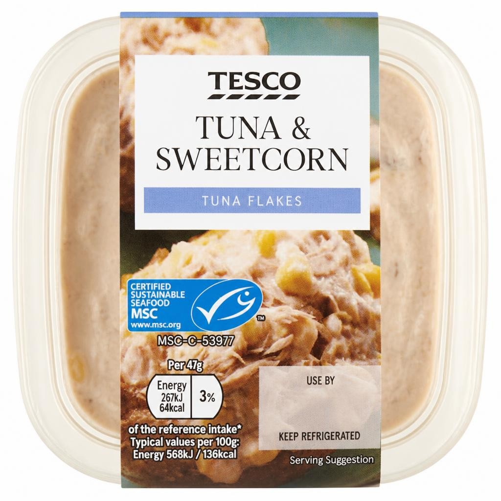 Tesco Tuna Sweetcorn Sandwich Filler 423g