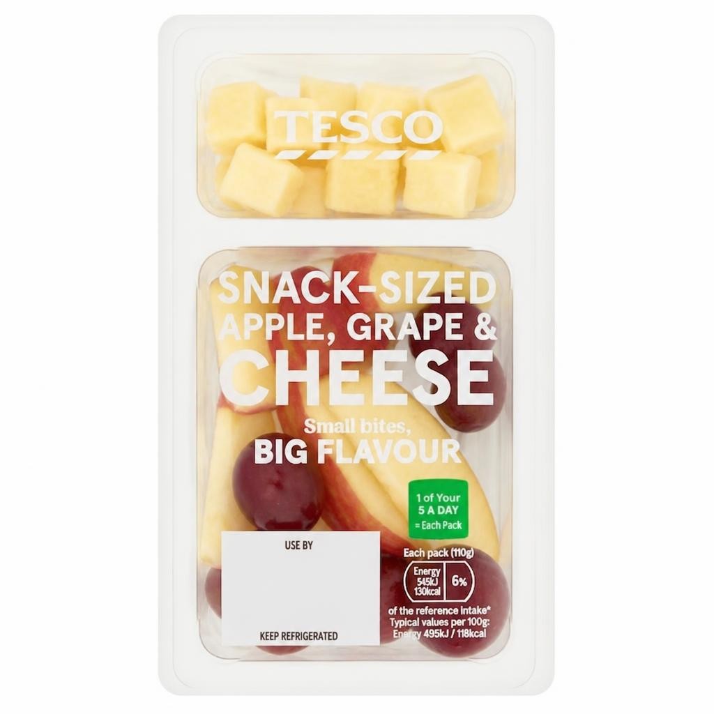Tesco Apple, Grape & Cheese Snack Pack 110g