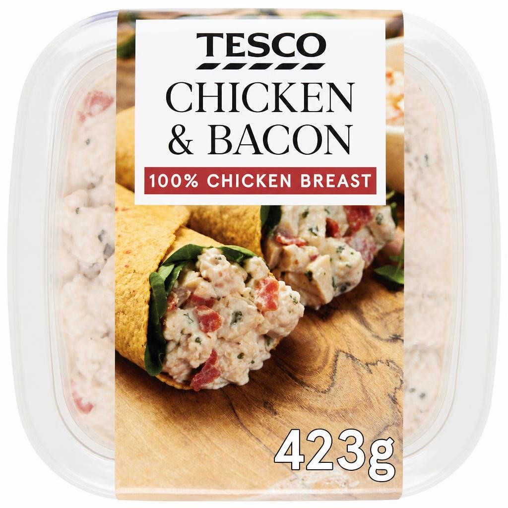 Tesco Chicken & Bacon Sandwich Filler 423G