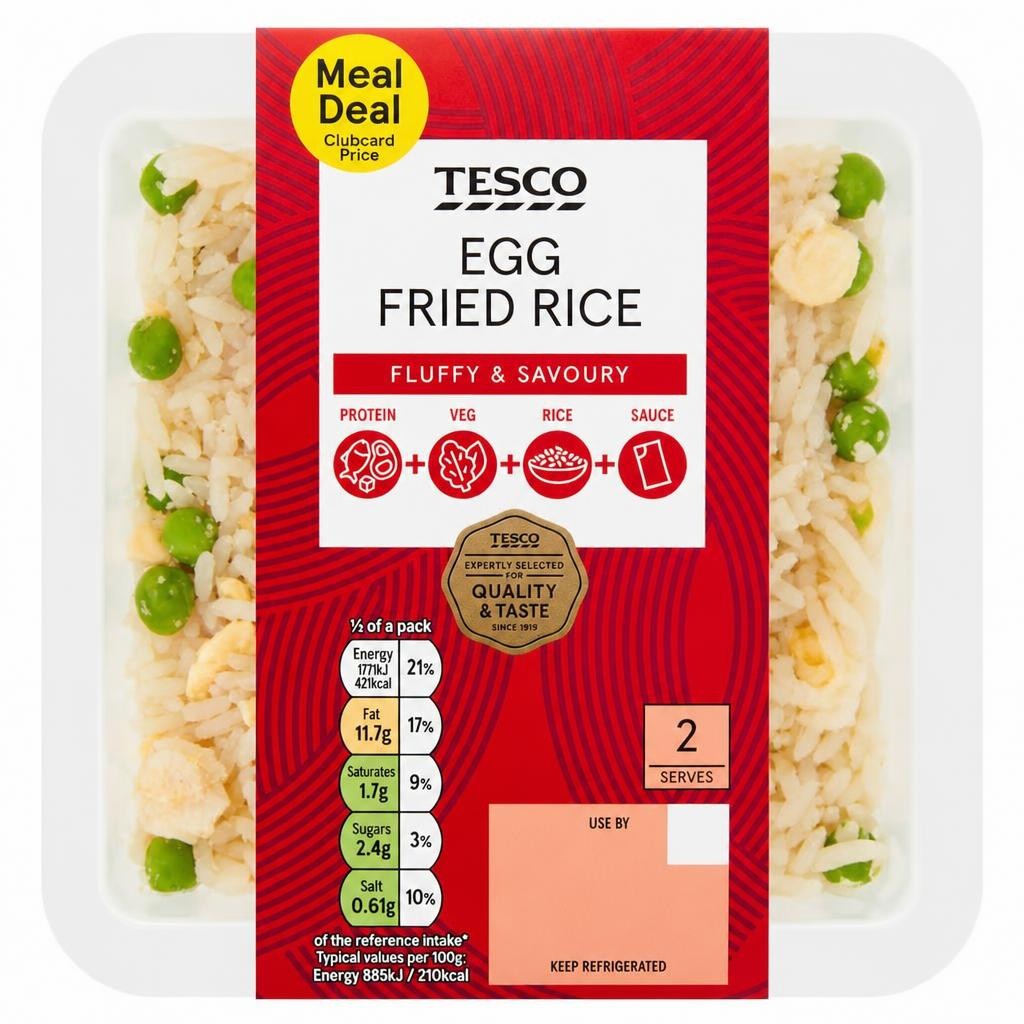 Tesco Egg Fried Rice 400g.