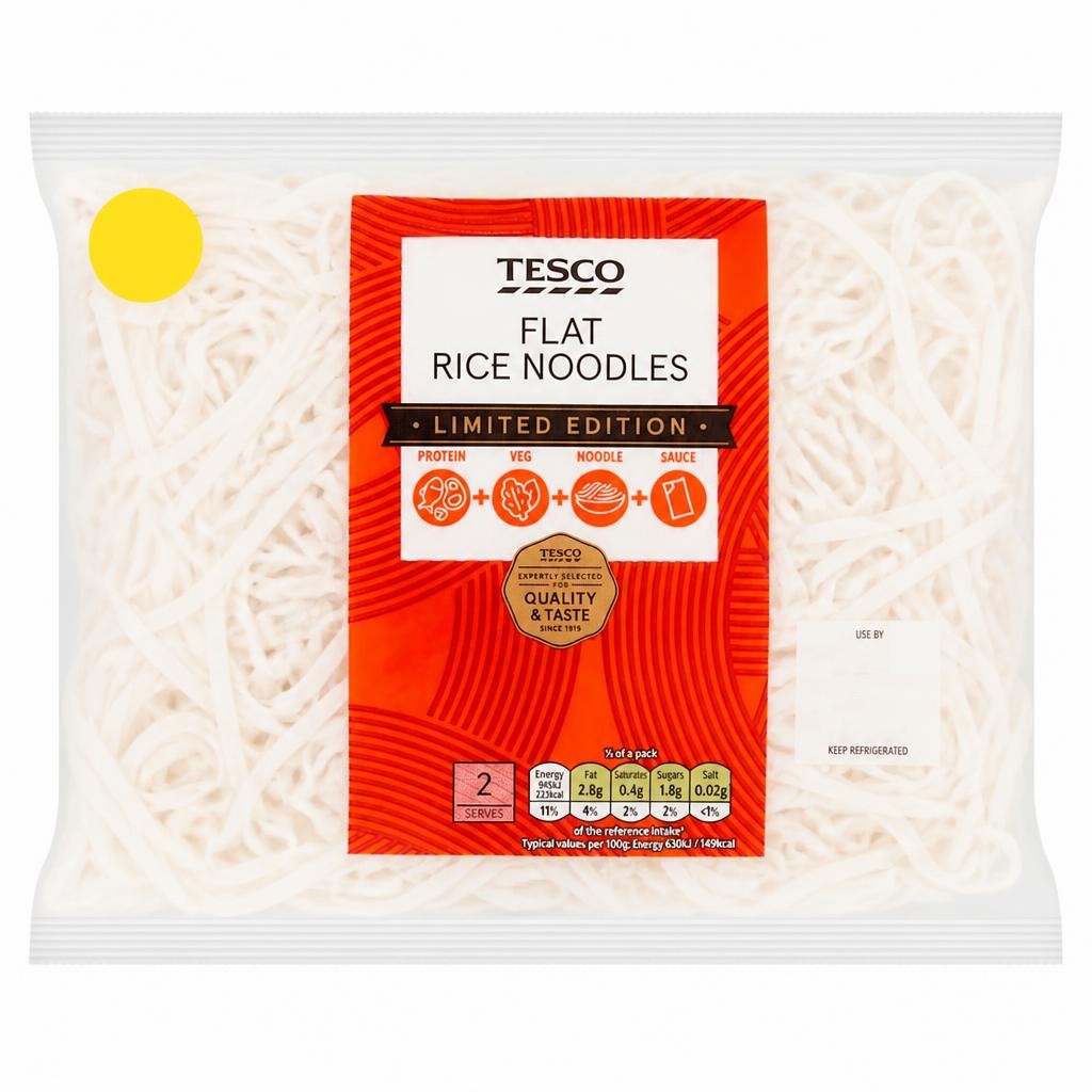 Tesco Flat Rice Noodles 300g
