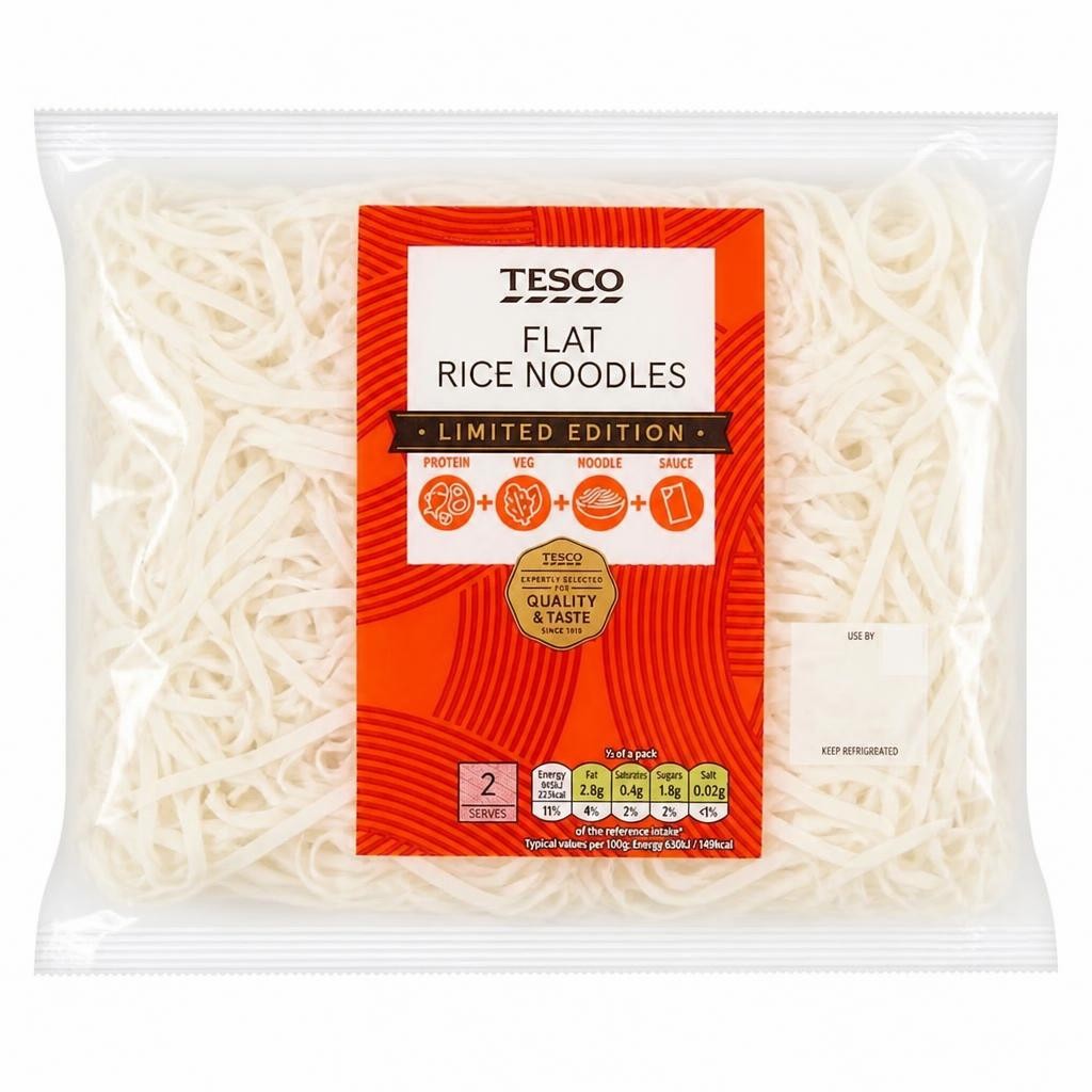 Tesco Flat Rice Noodles 300g