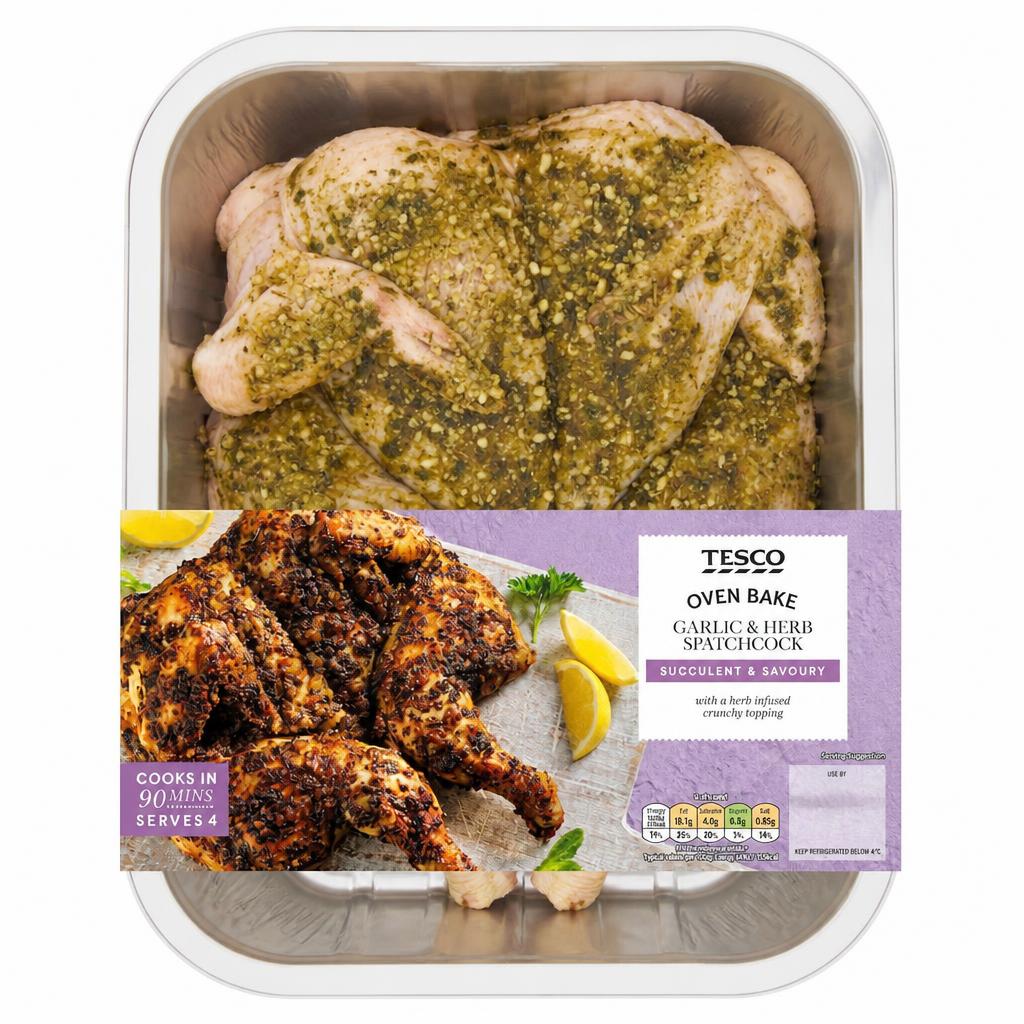 Tesco Garlic & Herb Spatchcock 1.5kg