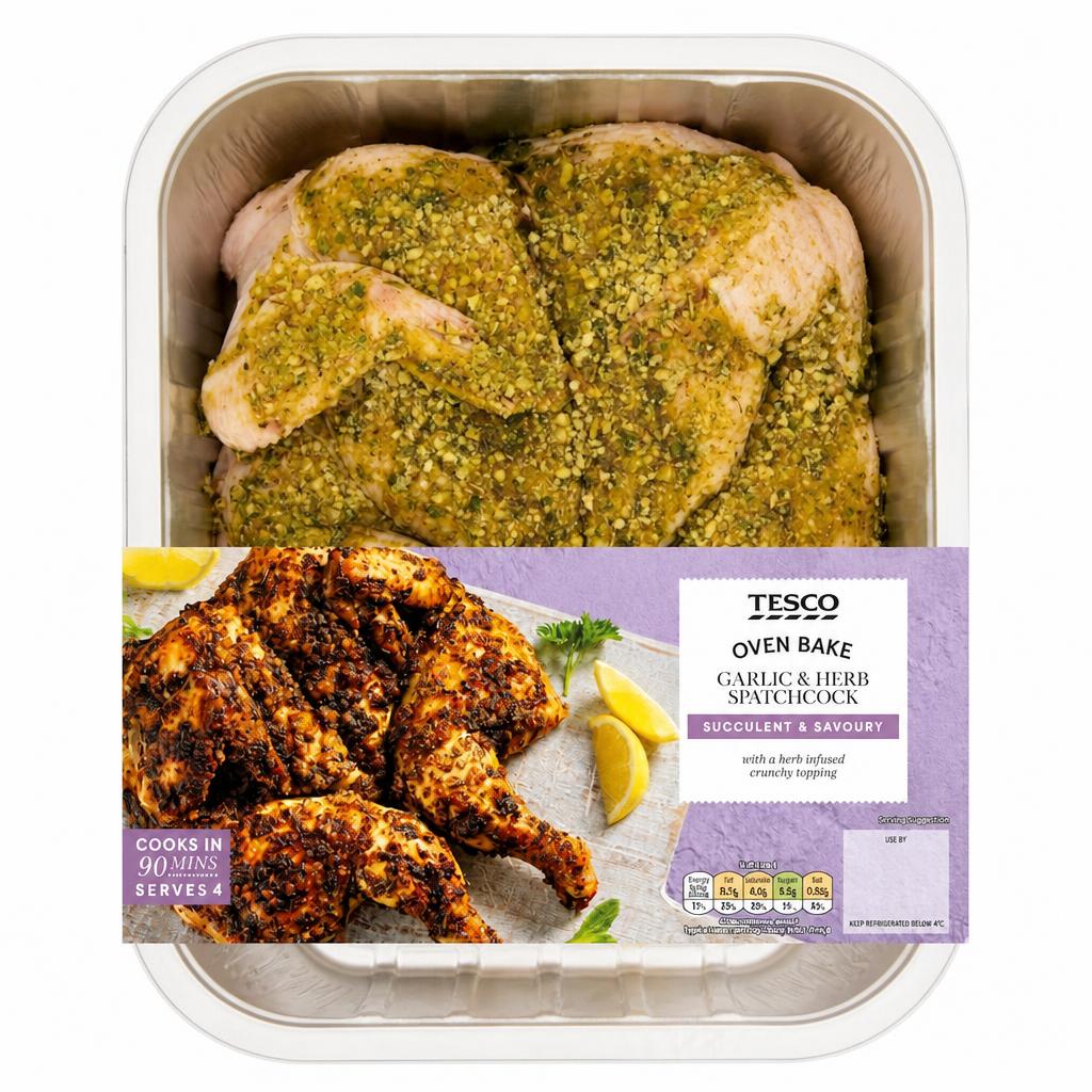 Tesco Garlic & Herb Spatchcock 1.5kg