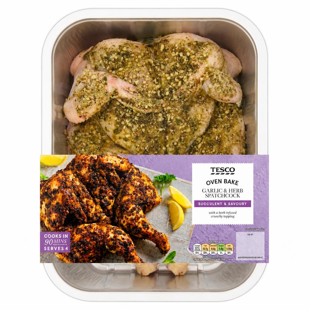 Tesco Garlic & Herb Spatchcock 1.5kg