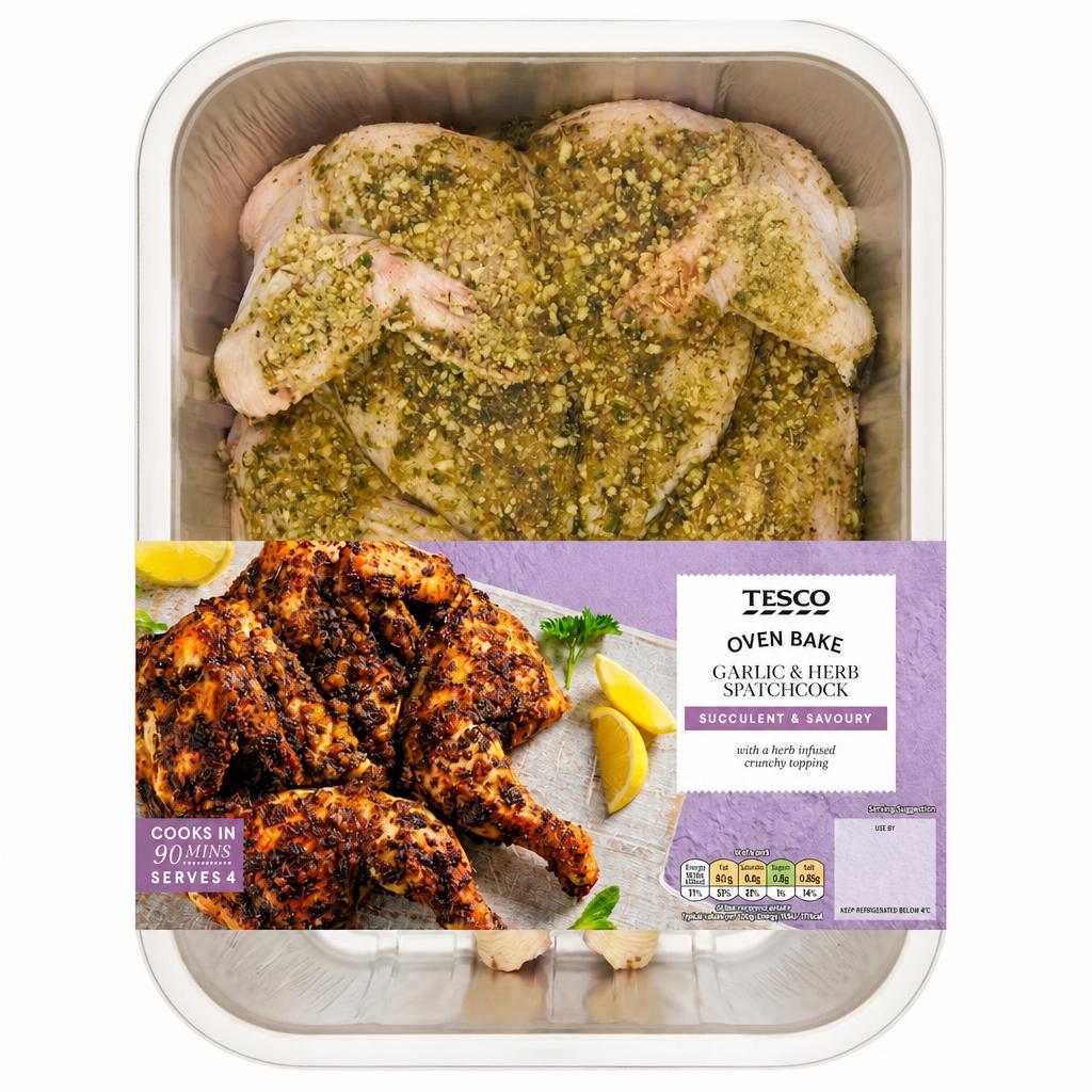 Tesco Garlic & Herb Spatchcock 1.5kg