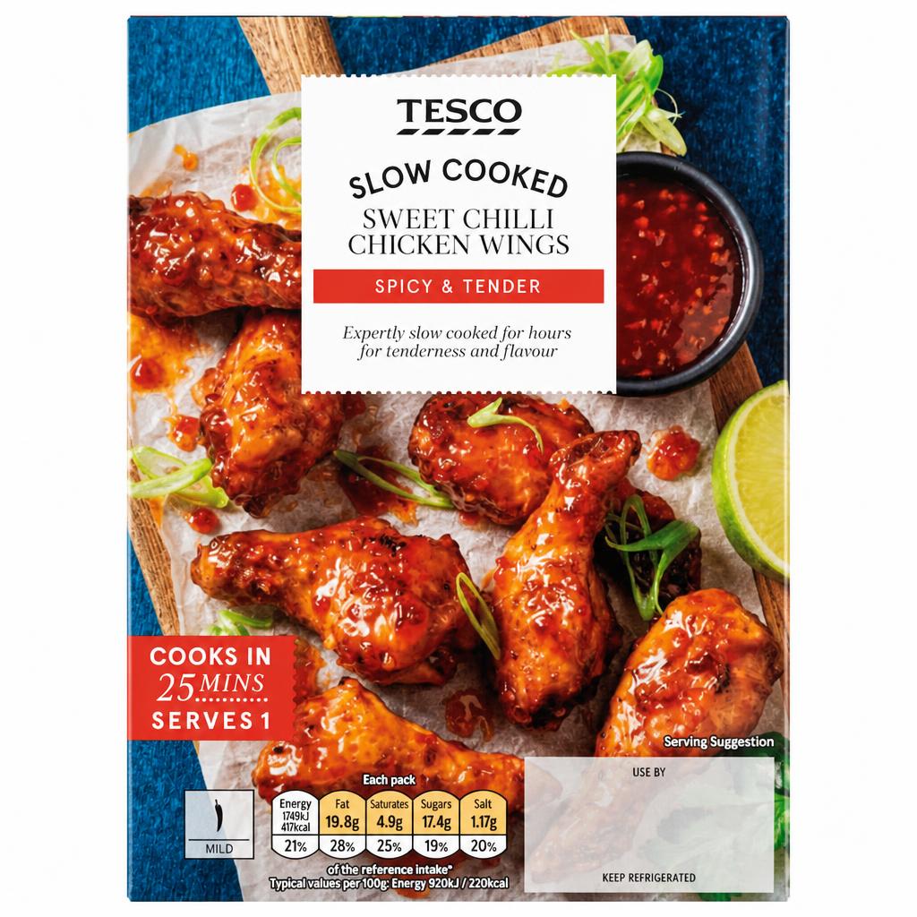 Tesco Slow Cooked Sweet Chilli Chicken Wings 310g