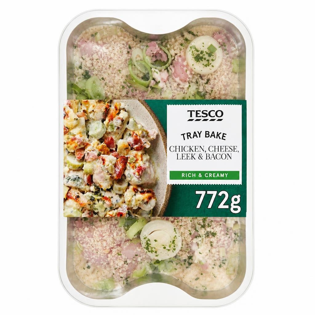 Tesco Chicken, Cheese, Leek and Bacon 772g