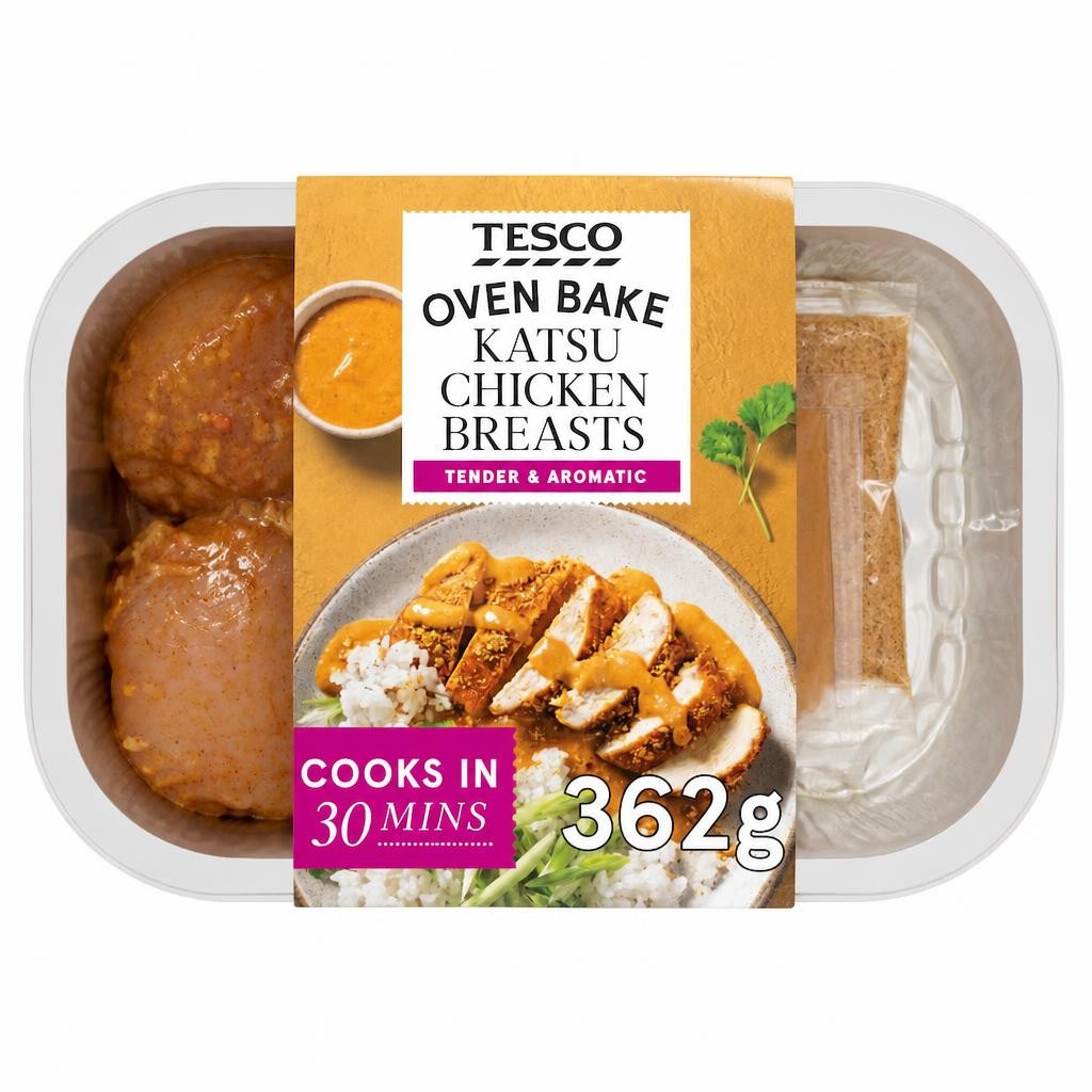 Tesco Katsu Chicken Breasts 362g