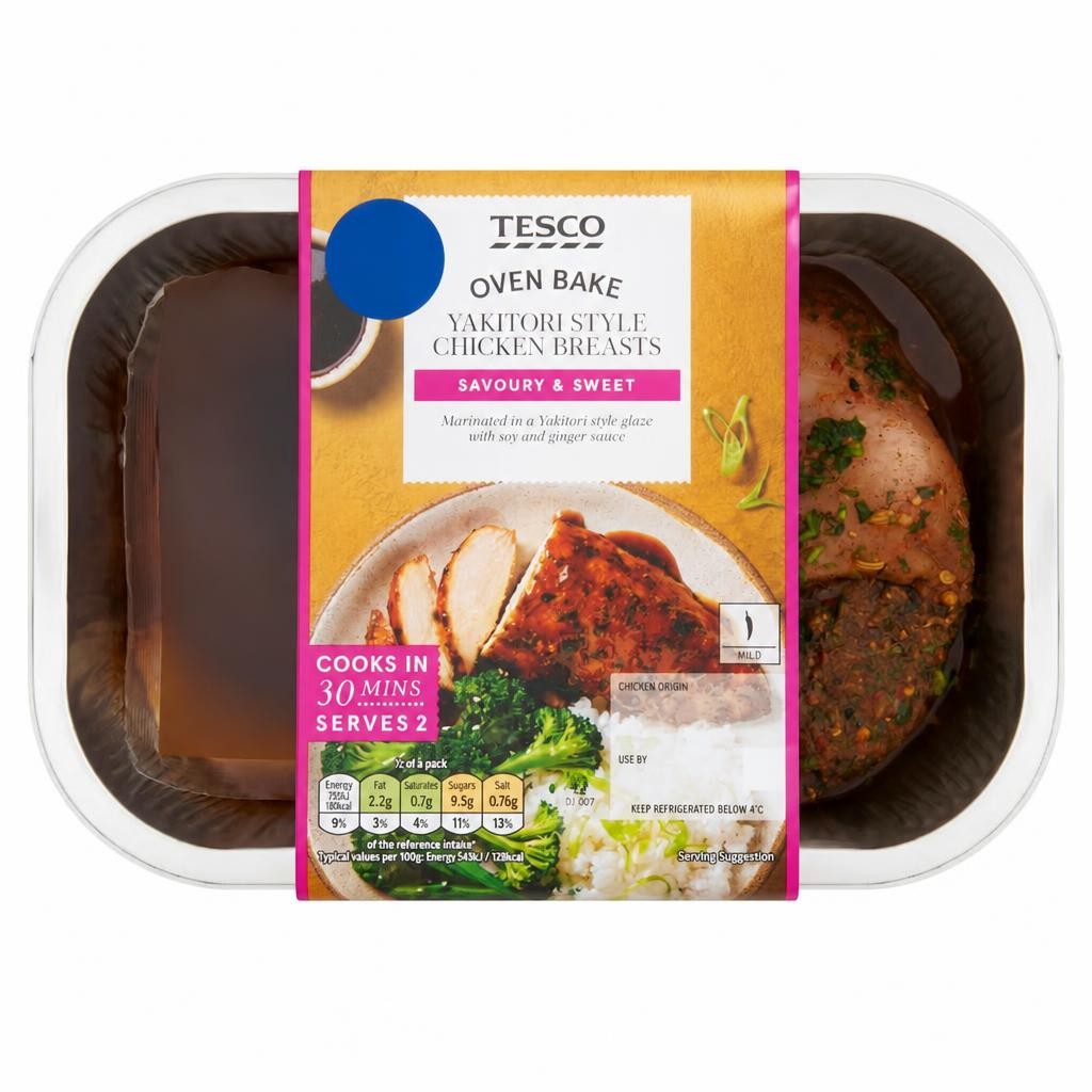 Tesco Yakitori Style Chicken Breasts 332g