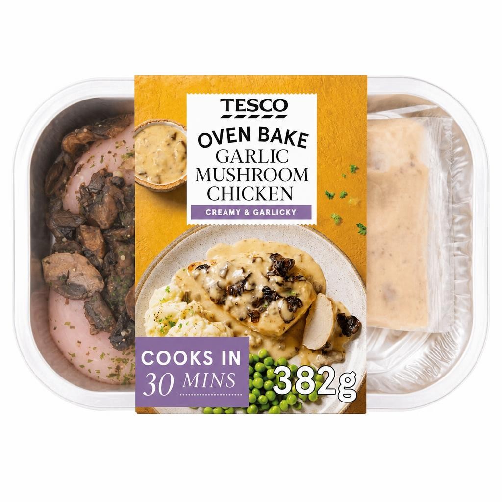 Tesco Garlic Mushroom Chicken 382G