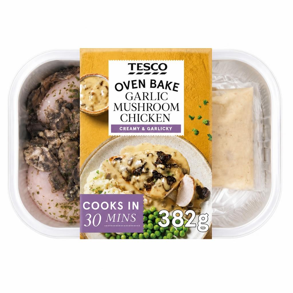 Tesco Garlic Mushroom Chicken 382G