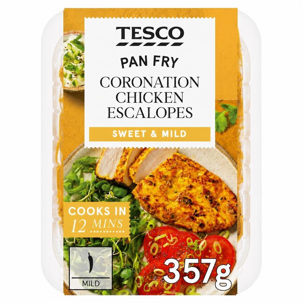 Tesco Coronation Chicken Escalopes 357g
