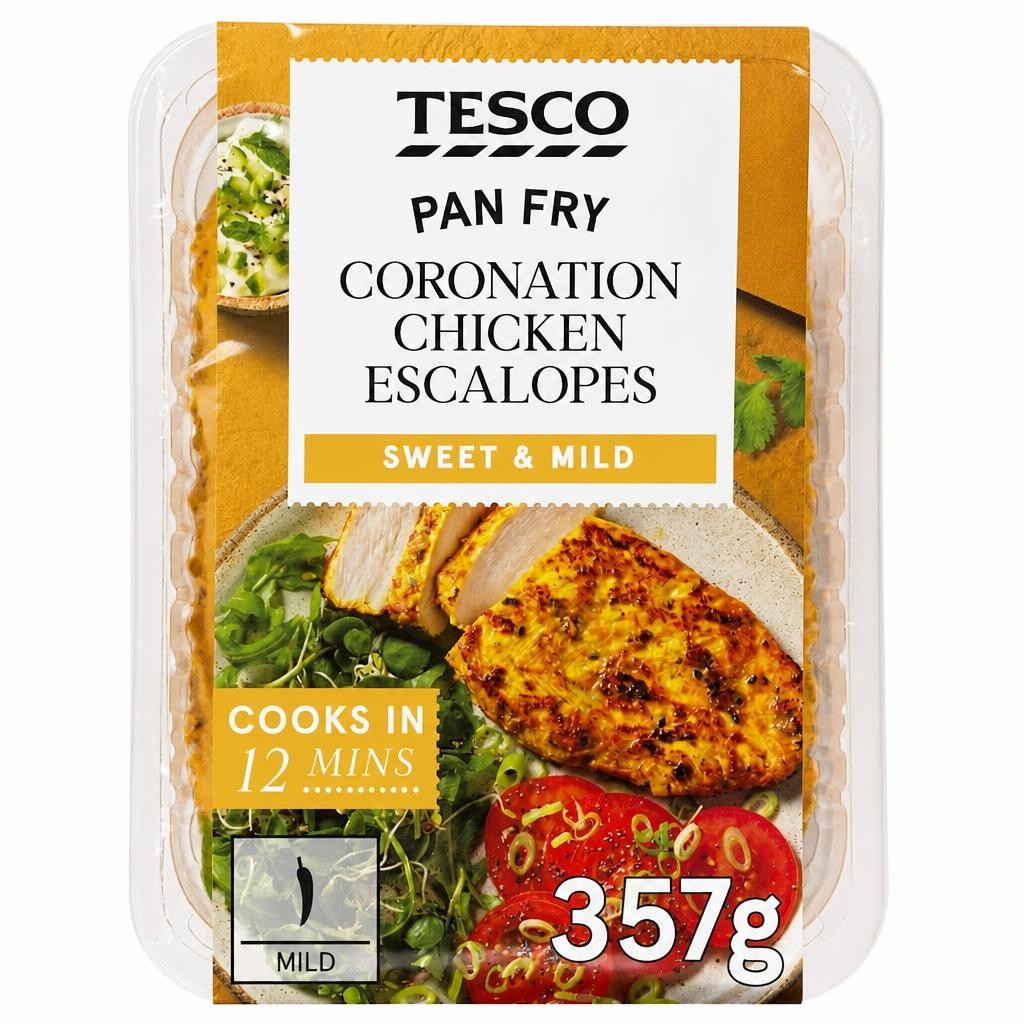 Tesco Coronation Chicken Escalopes 357g