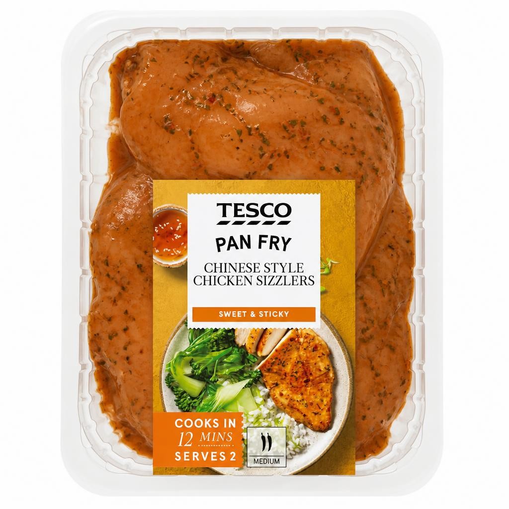 Tesco Pan Fry Chinese Style Chicken Sizzlers 318g