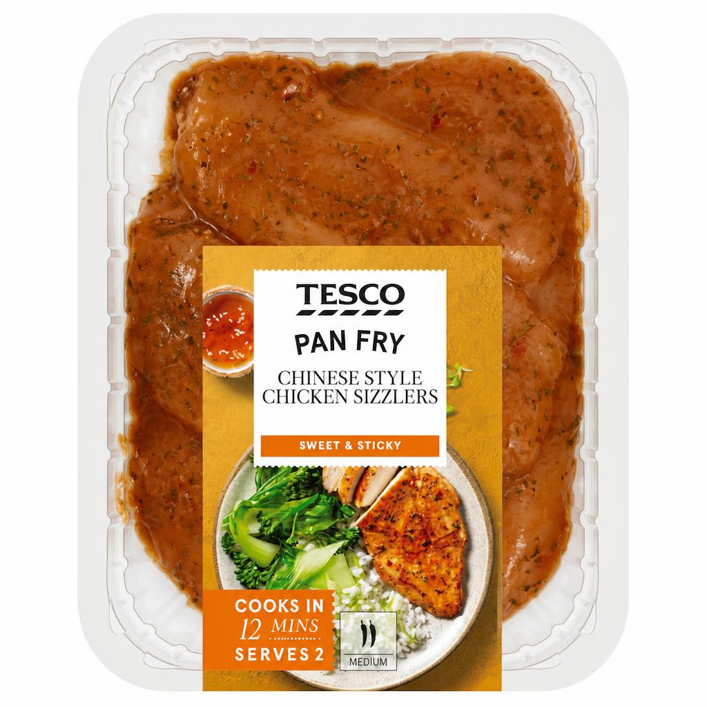Tesco Pan Fry Chinese Style Chicken Sizzlers 318g