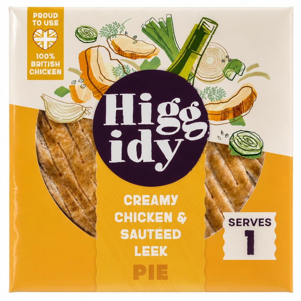 Higgidy Creamy Chicken & Sauteed Leek Pie 200g