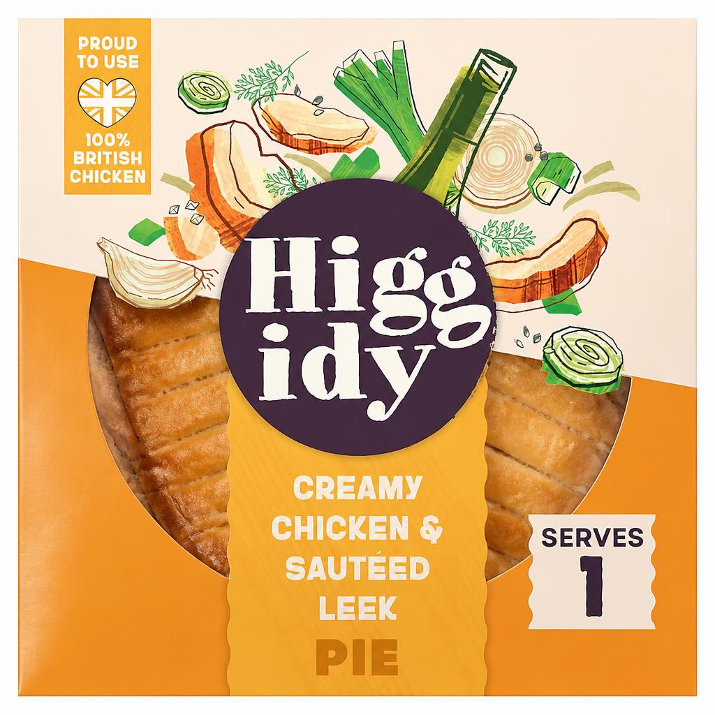 Higgidy Creamy Chicken & Sauteed Leek Pie 200g