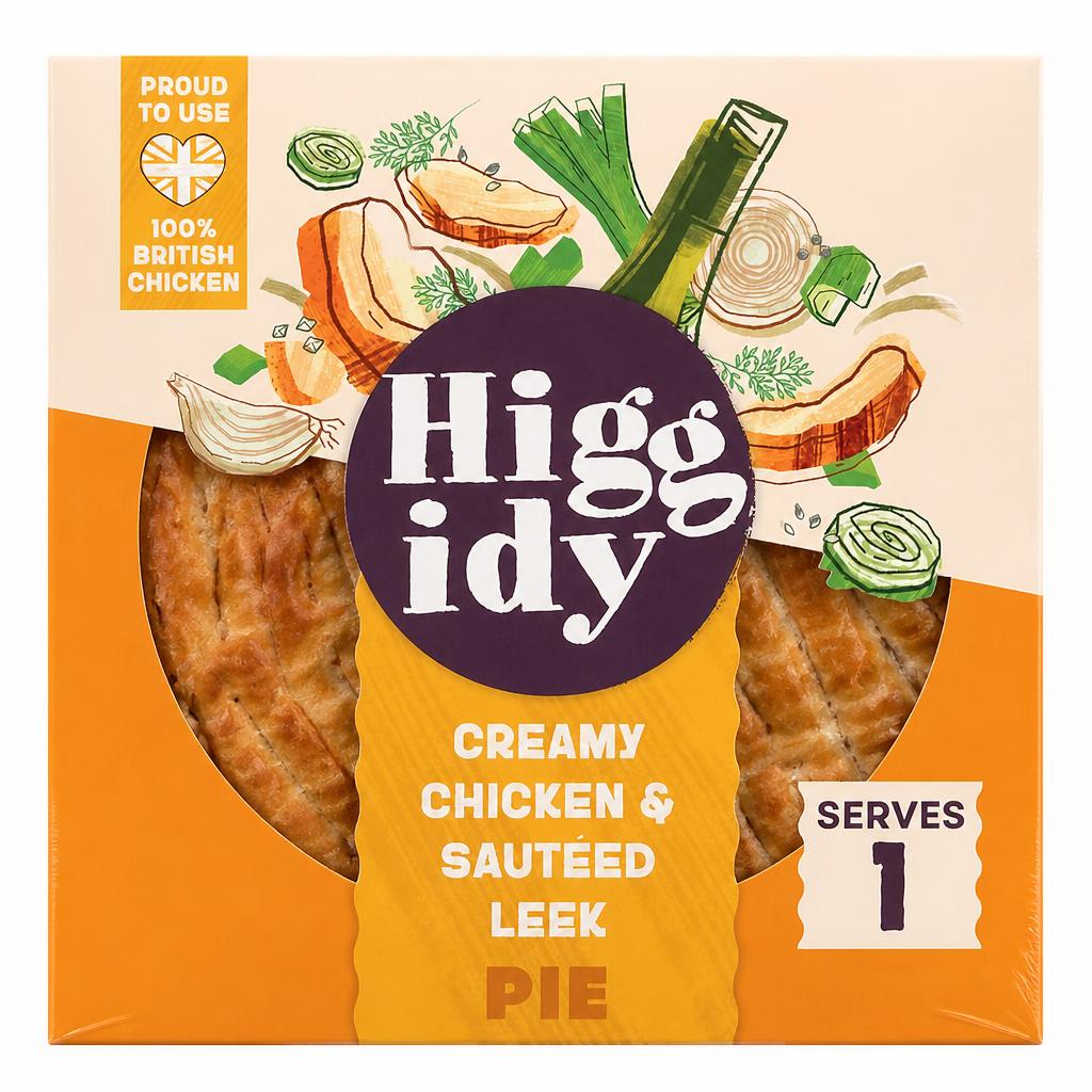 Higgidy Creamy Chicken & Sauteed Leek Pie 200g