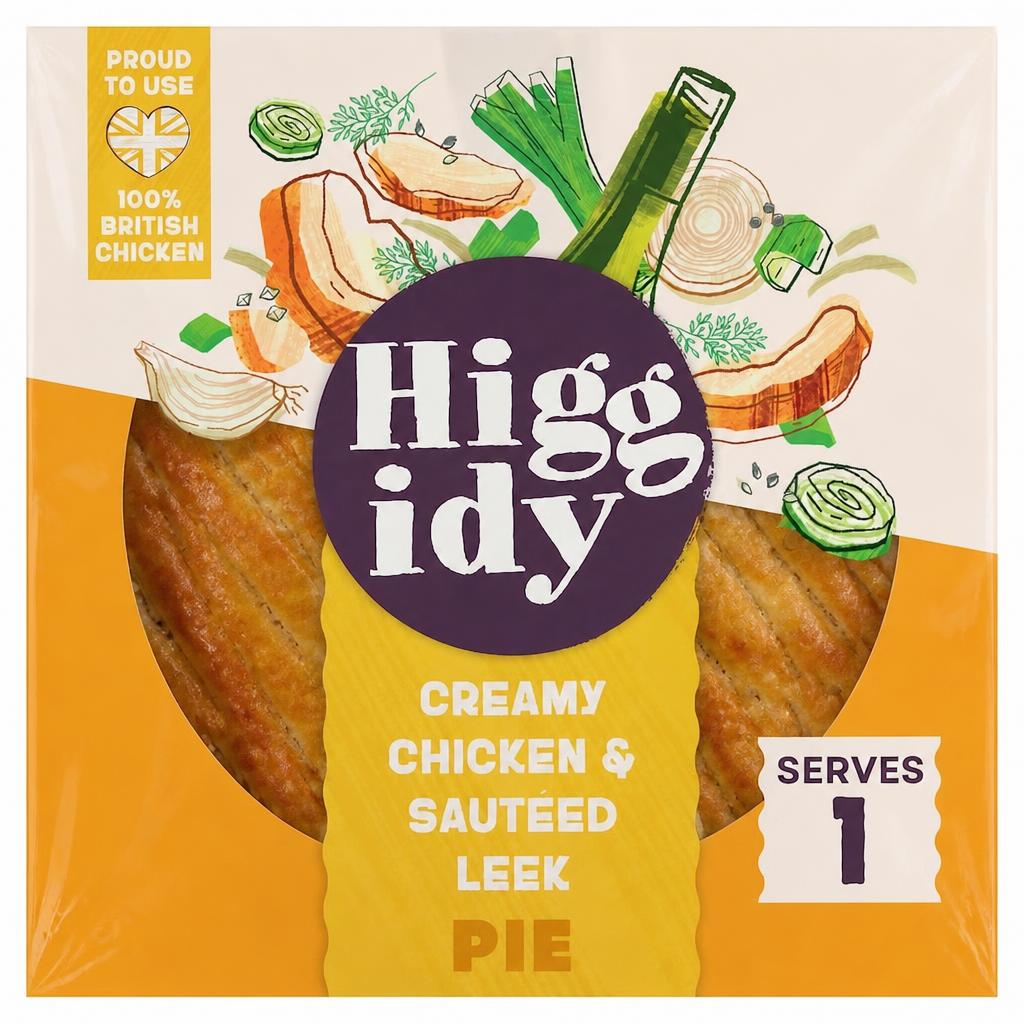 Higgidy Creamy Chicken & Sauteed Leek Pie 200g