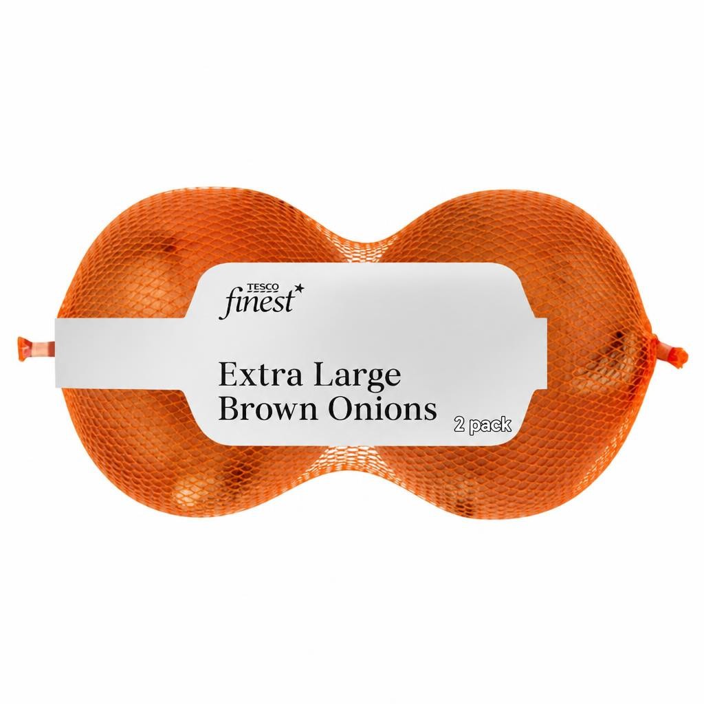 Tesco Finest Extra Large Brown Onions 2 Pack